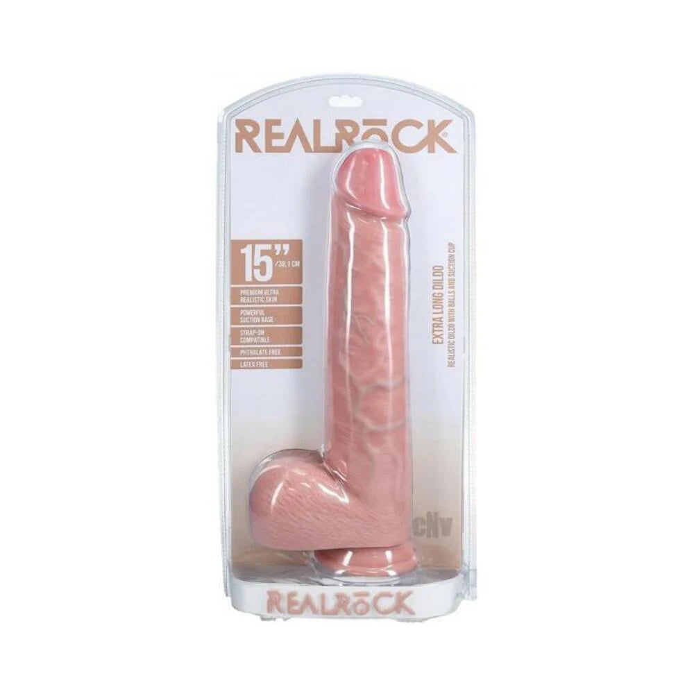 Realrock Xl Straight W Balls 15 Flesh