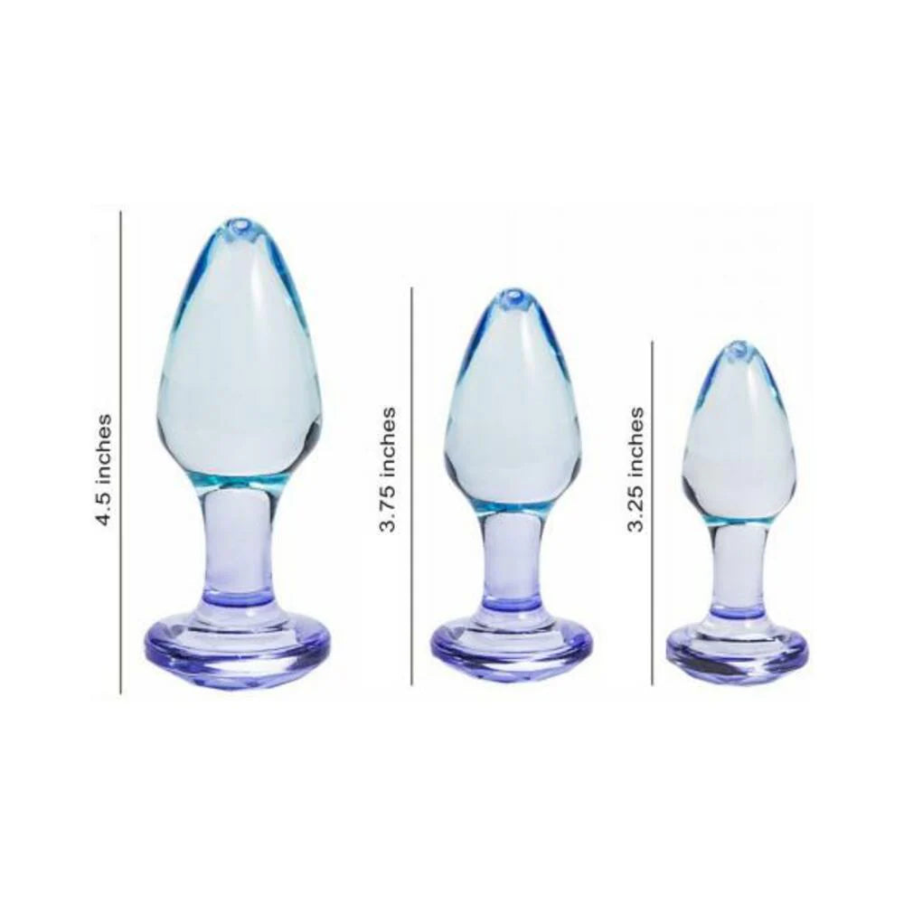 Butties 3pc Acrylic Anal Plug Set