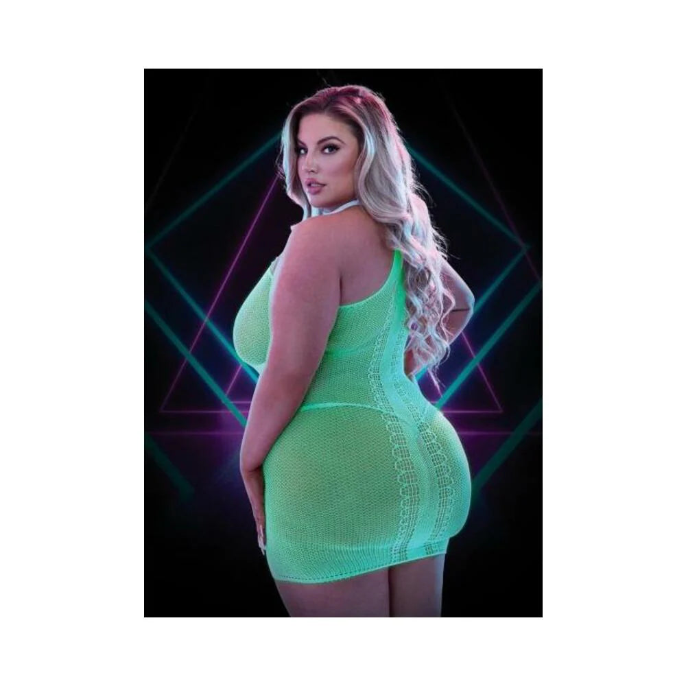 Lapdance Glow In The Dark Mini Dress Q/s