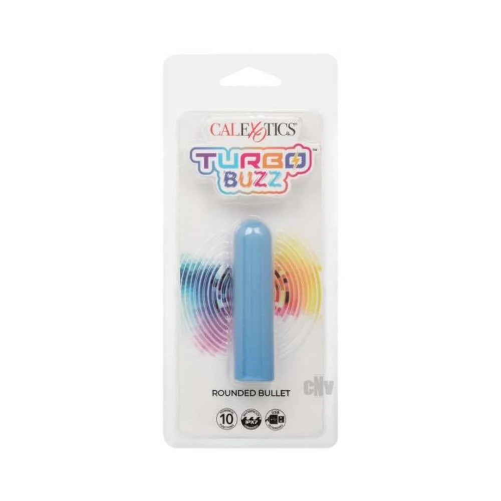 Turbo Buzz Rounded Bullet Stimulator - Blue