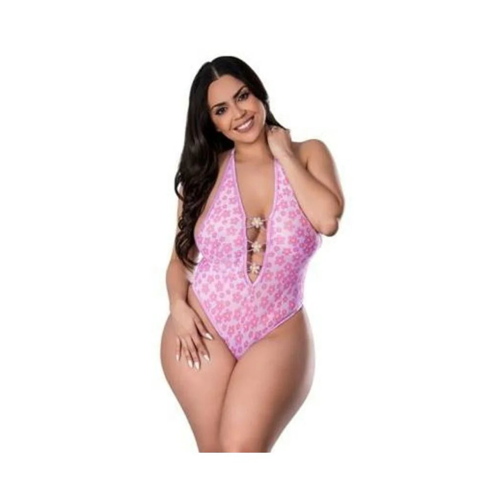 Daisy Teddy W/ Snap Crotch Daisy 2xl