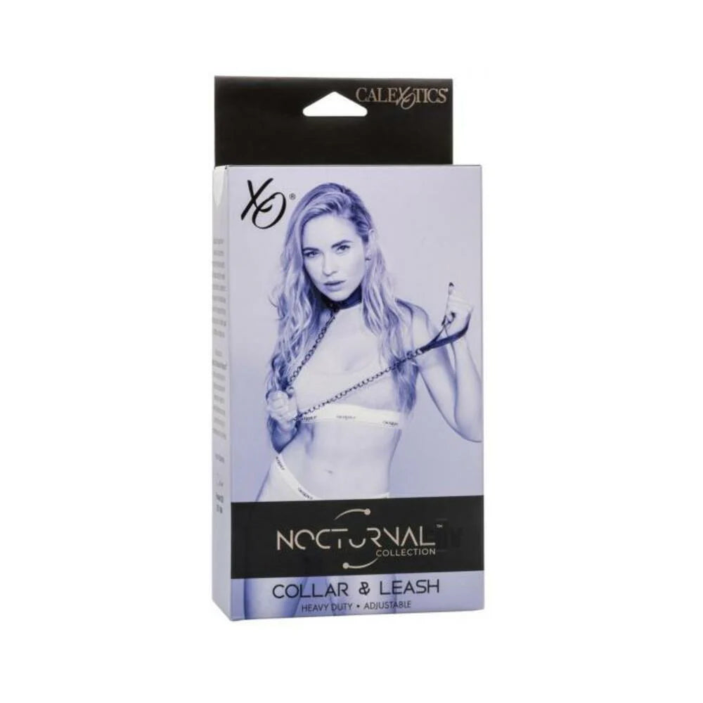 Nocturnal Collection Detachable Collar & Leash - Black