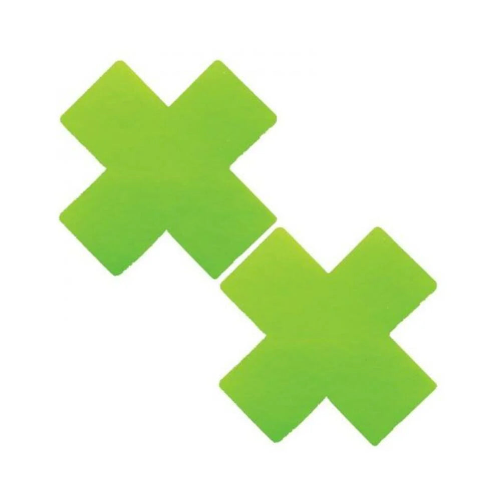 Neva Nude Apple Fruit-ella Neon Green Queen Status Plus Size Uv Wet Vinyl X Nipple Pasties