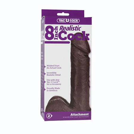 Vac-U-Lock 8 Realistic - Black