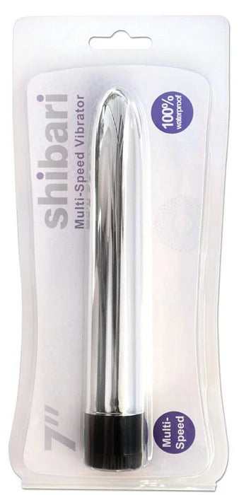 SHIBARI 7 MULTI SPEED VIBRATOR SILVER