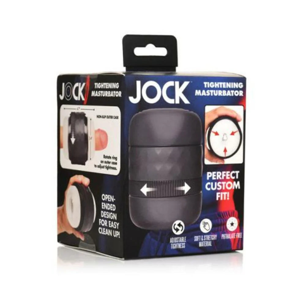 Jock Squeezable Tunnel Double Masturbator Clear