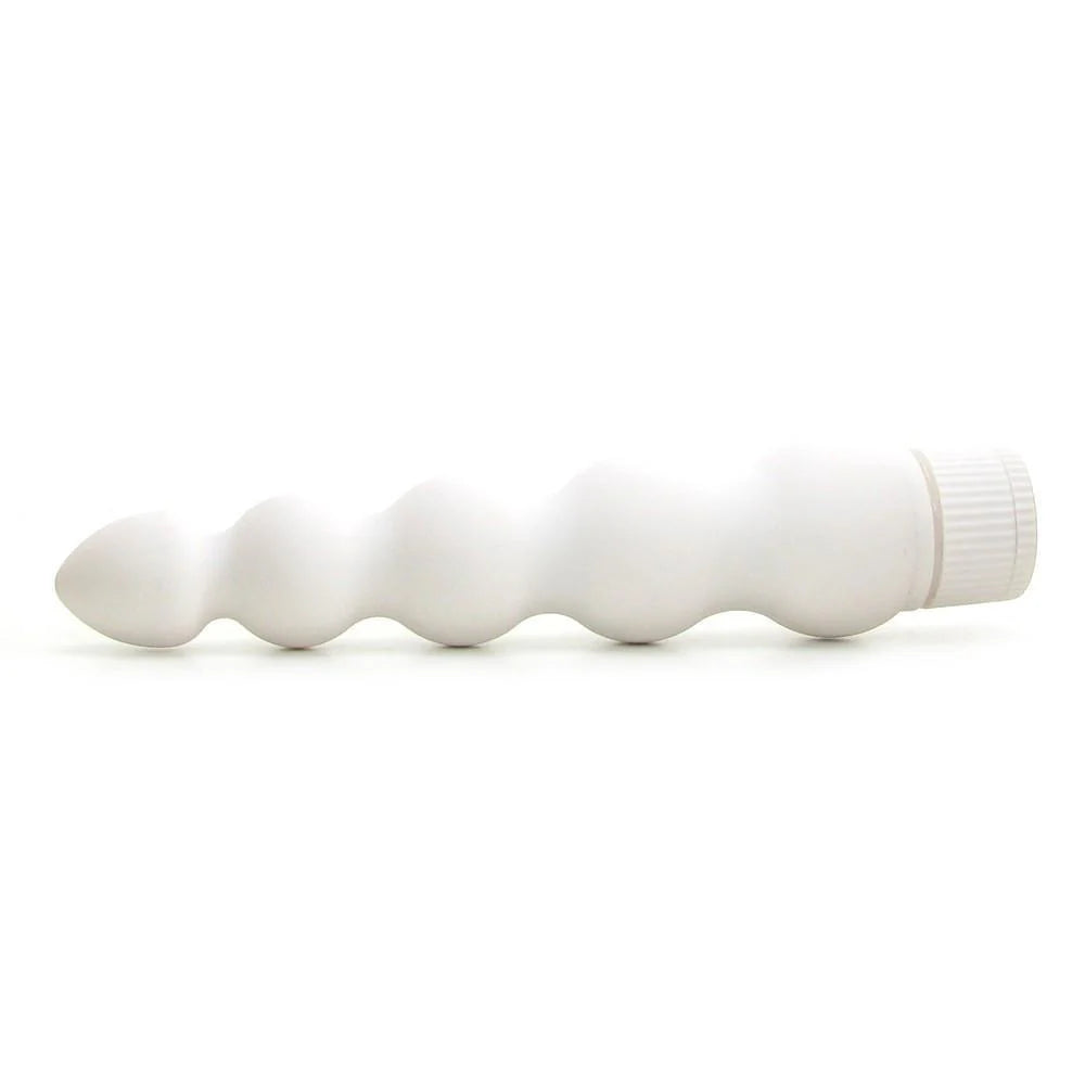 White Nights 7 inches Ribbed Vibrator