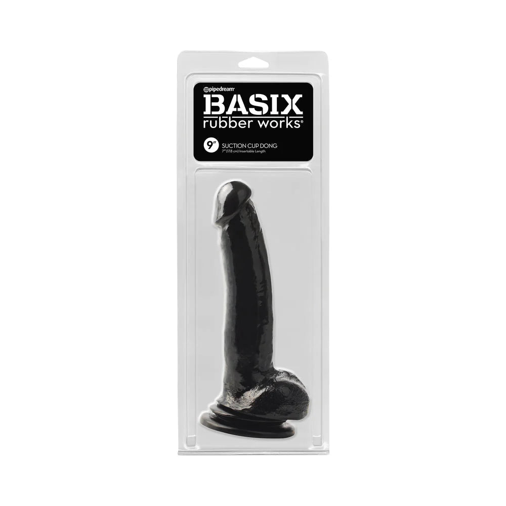 Basix 9in Suction Cup Dong