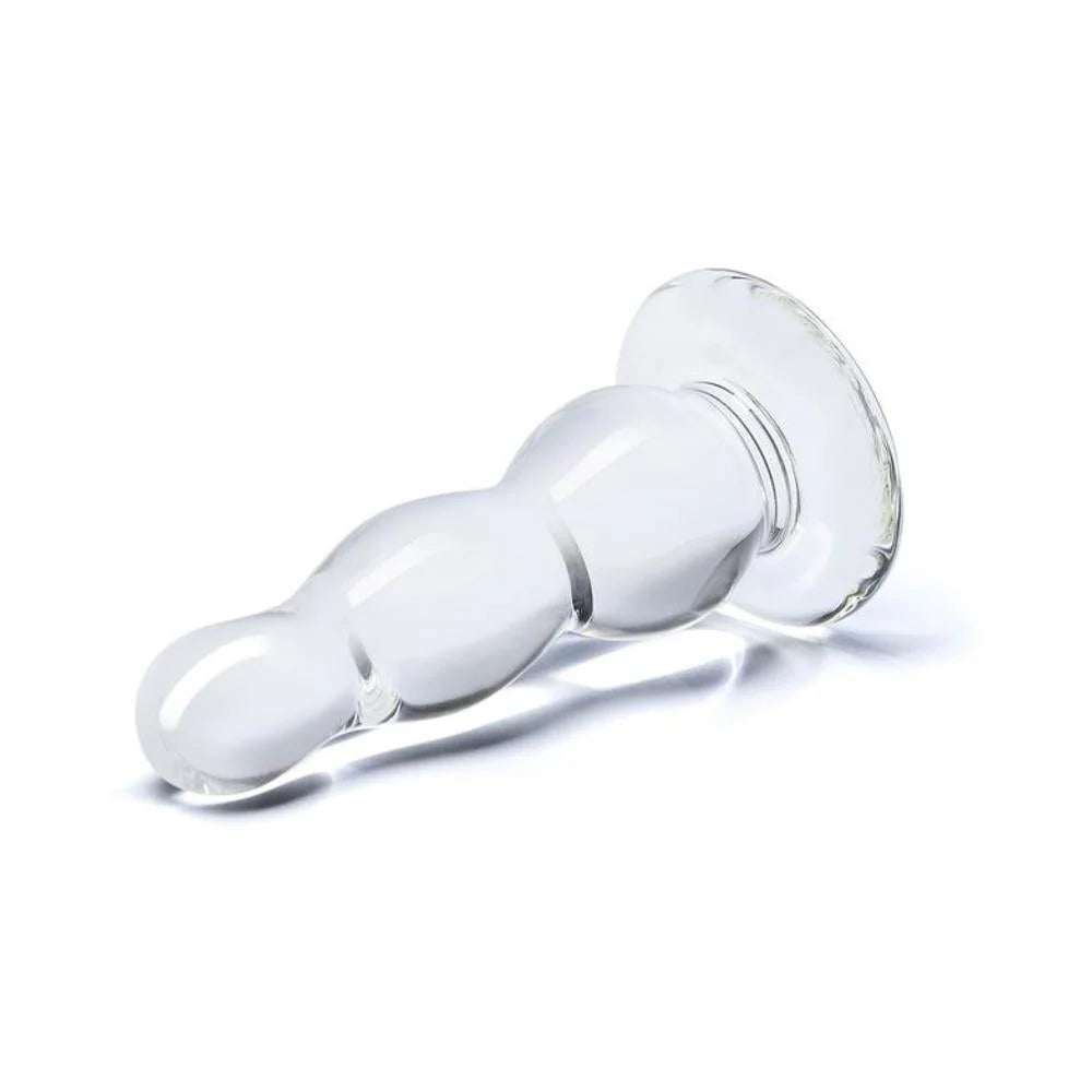 Glass Butt Plug 4 Inches Clear