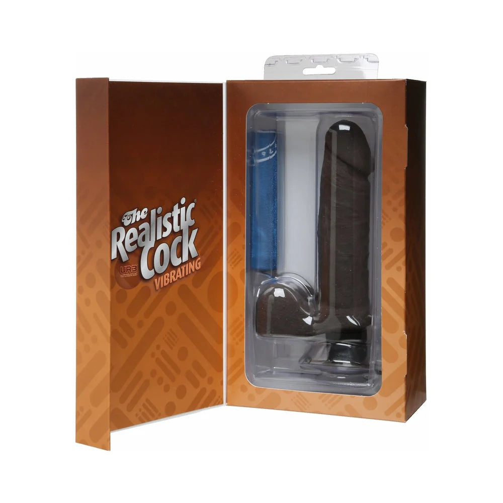 The Vibro Realistic Cock UR3 Vibrator 6 Inch - Brown