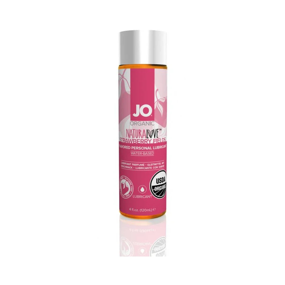 Jo Usda Organic - Strawberry - Lubricant (water-based) 4 Fl Oz / 120 Ml