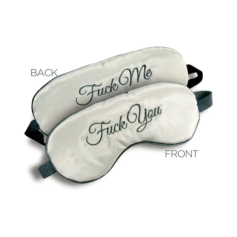 F-ck Me / F-ck You Mask Blindfold Gray