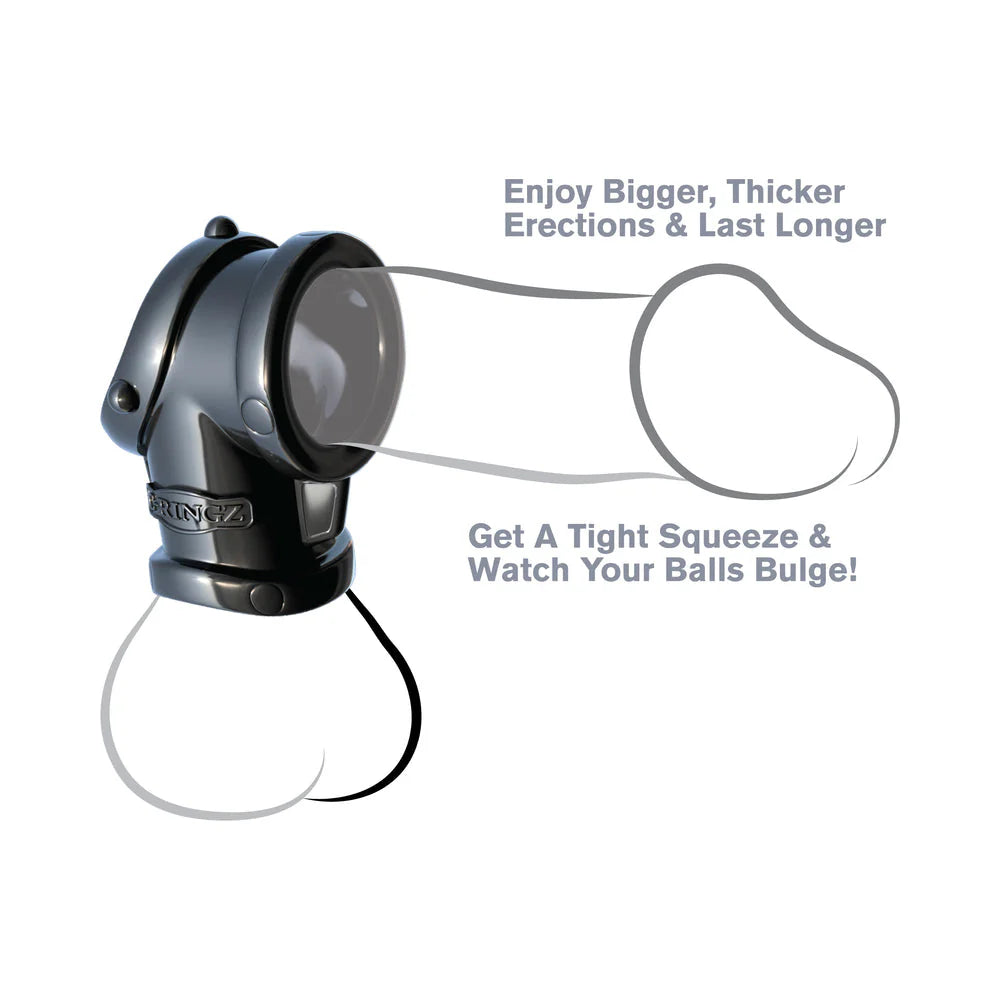 Fantasy C-Ringz Cock Pipe Ball Stretcher Black