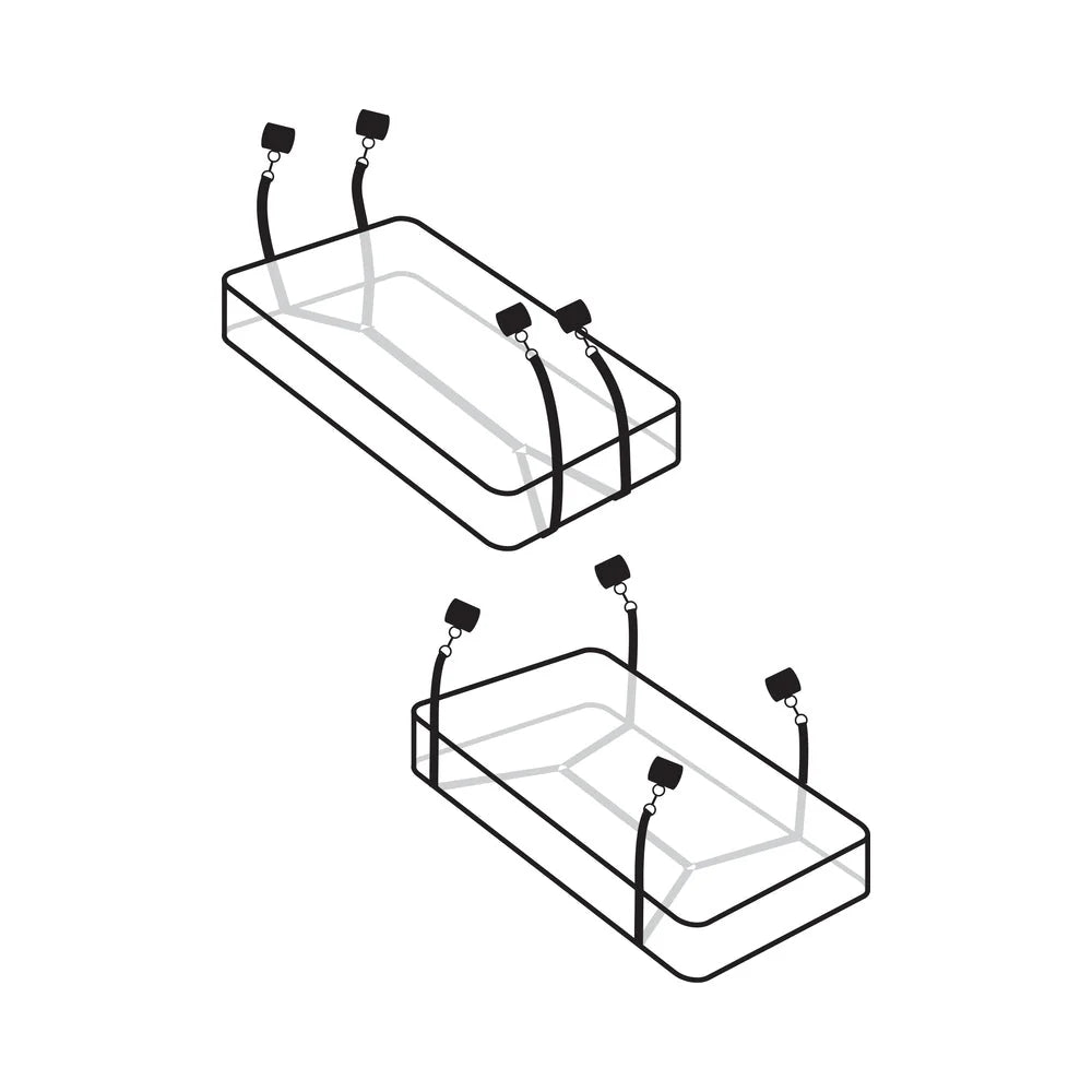 Wraparound Mattress Restraints Black