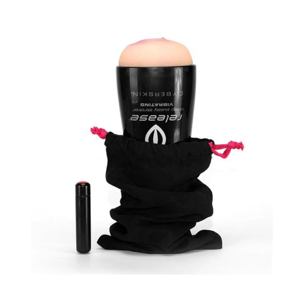 Cyberskin Release Deep Pussy Stroker Vibrating