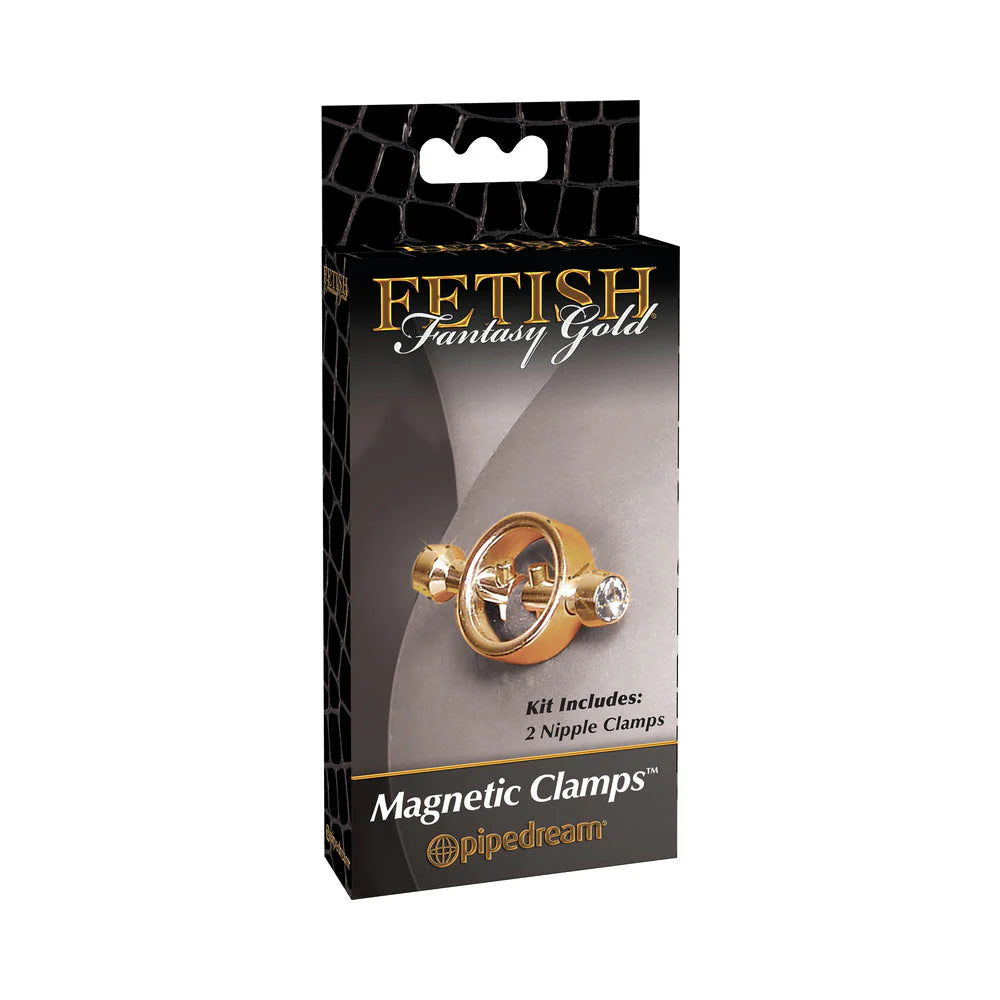 Fetish Fantasy Gold Magnetic Nipple Clamps