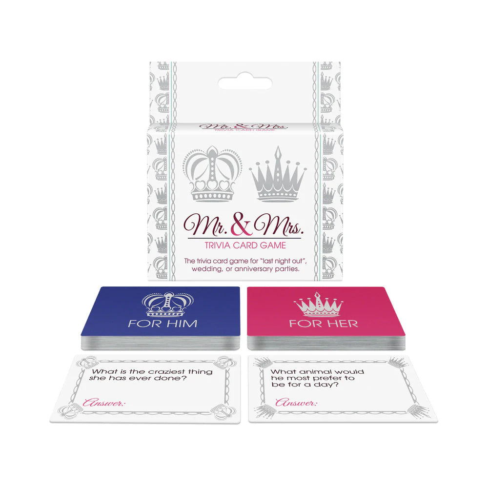 Mr. and Mrs. Trivia Card Game