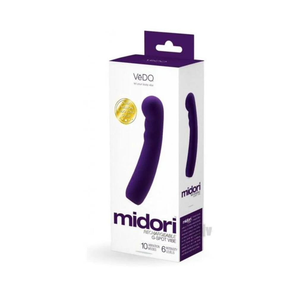 Vedo Midori Rechargeable G Spot Vibe - Deep Purple