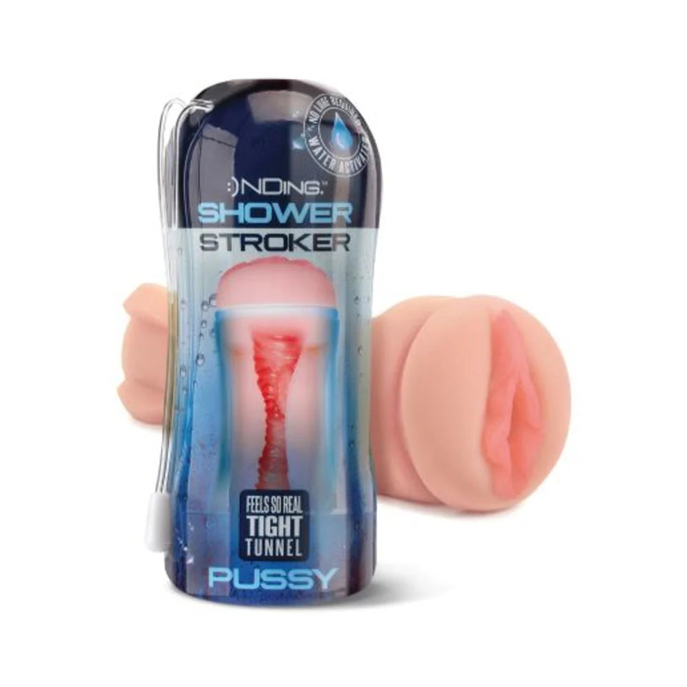 Happy Ending Self-lubricating Shower Stroker - Pussy