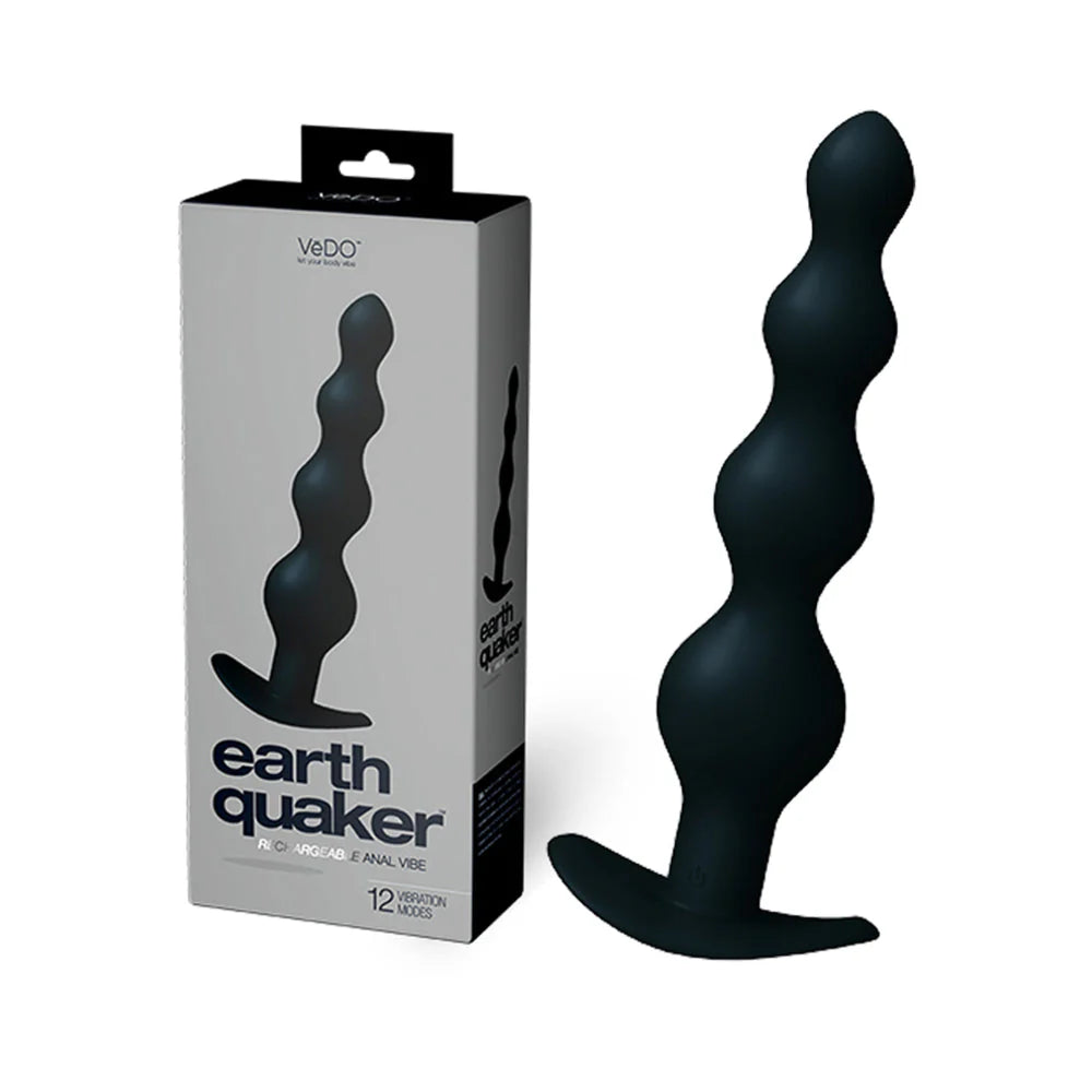 Vedo Earth Quaker Anal Vibe - Just Black - Men's