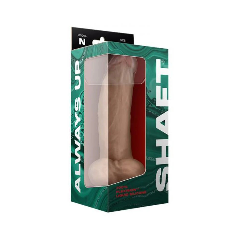 Shaft Model N Liquid Silicone Dong With Balls 9.5 In. Pine