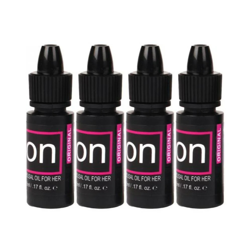 Sensuva Pack Of 4 On Original Arousal Oil 5 Ml Large Boxes Plus Vl8tdon Arousal Oil And Gel 8-piece