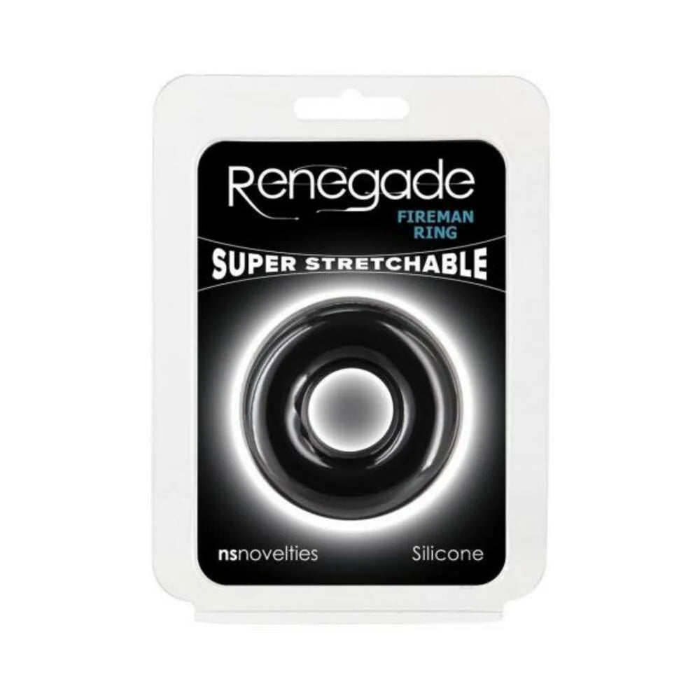 Renegade Fireman Ring Medium Black