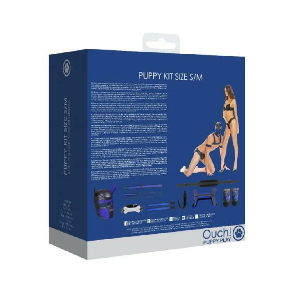 Ouch Neoprene Puppy Kit S/m Blue