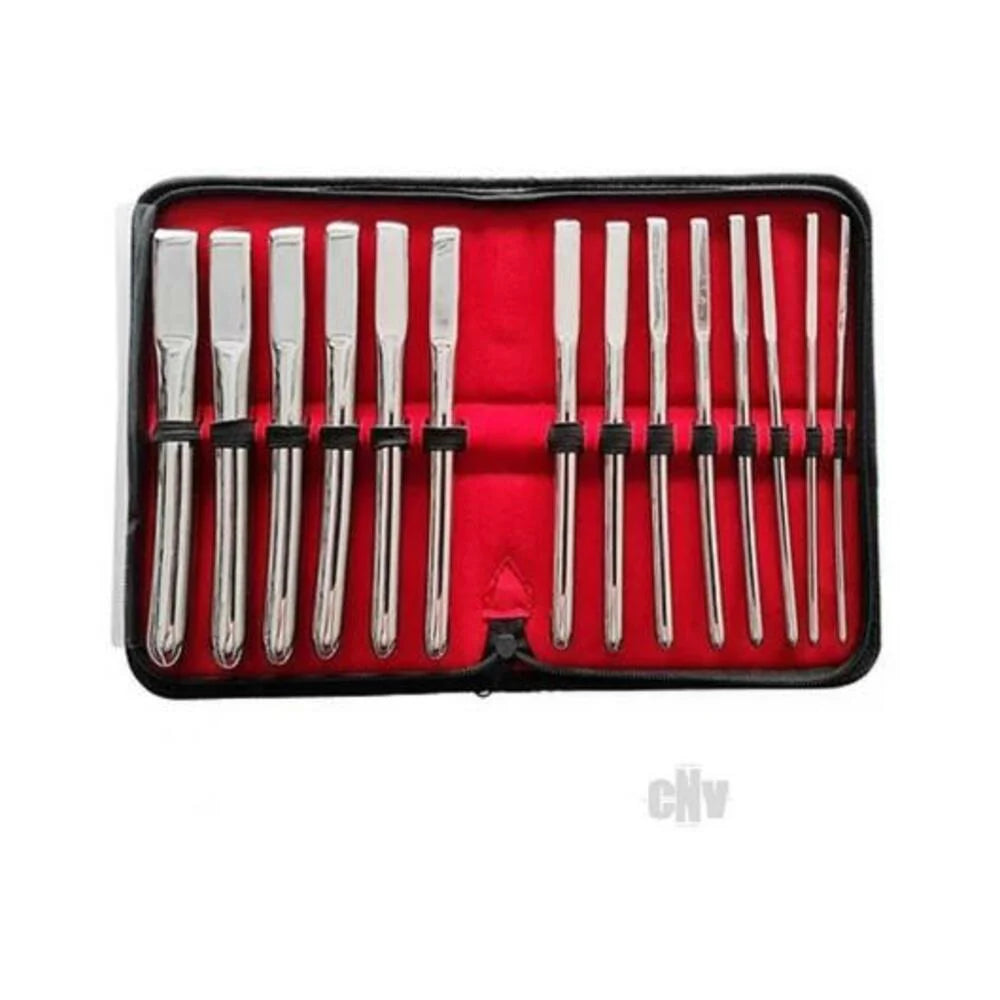Rouge Stainless Steel Uterine Hegar Set 14 Pieces In Case