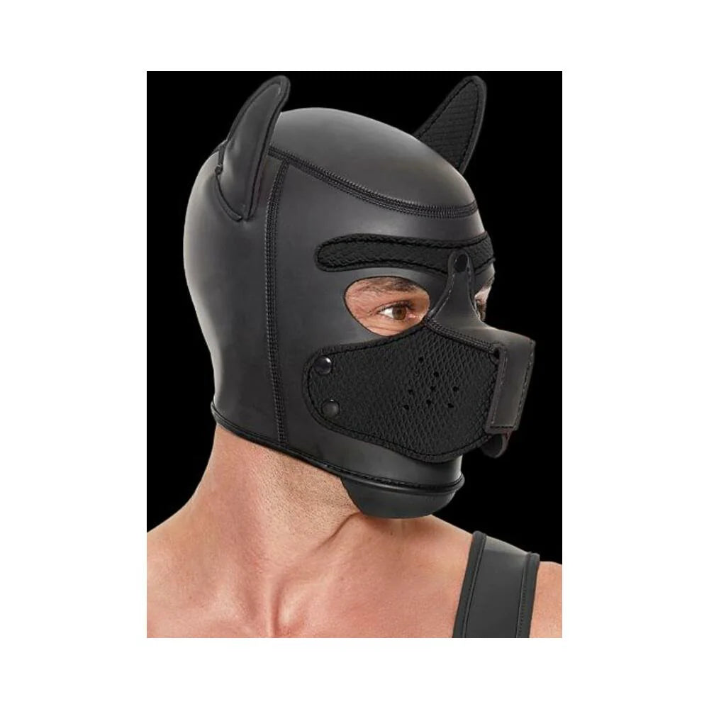 Ouch Neoprene Puppy Hood Black
