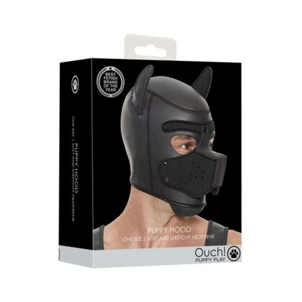 Ouch Neoprene Puppy Hood Black