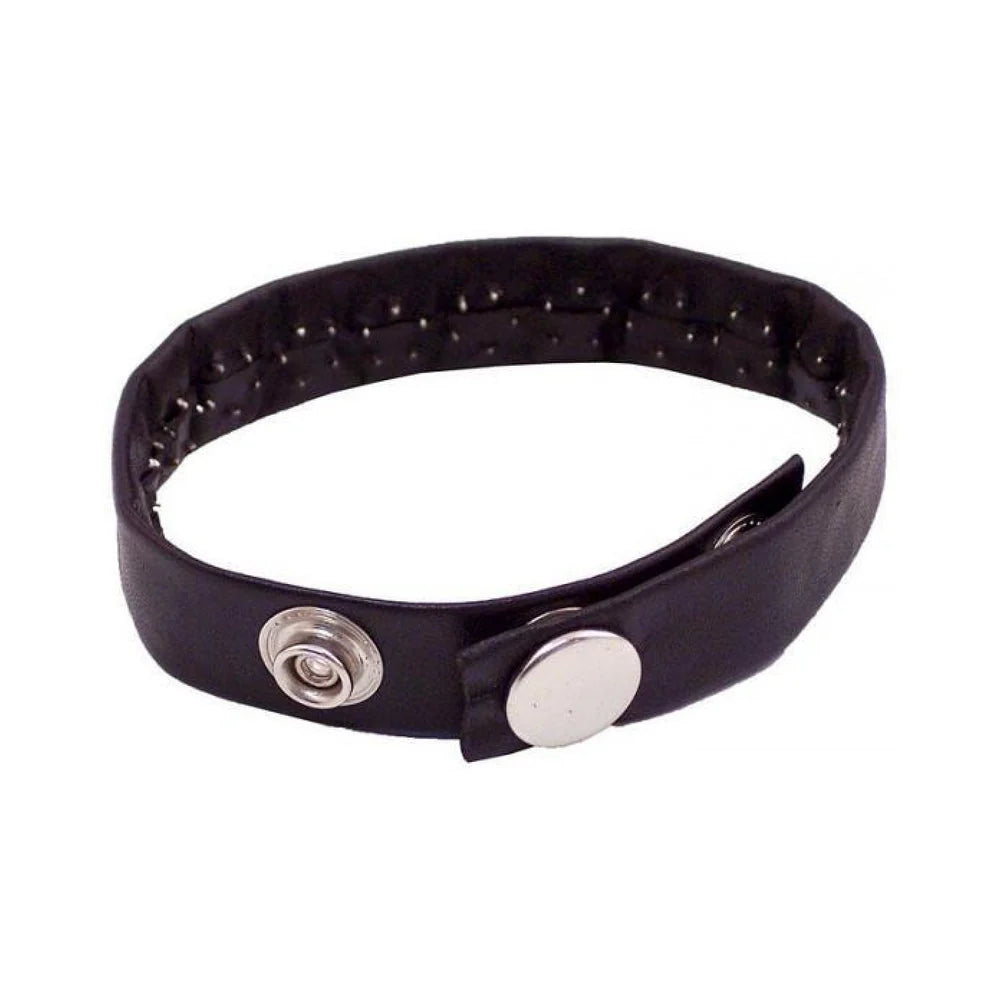 Rouge Pin Prick Cock Strap Black Leather