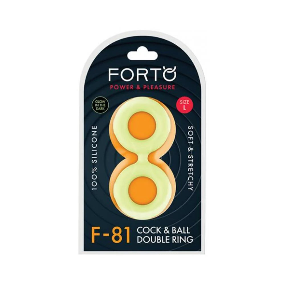 Forto F-81: Double Ring Liquid Silicone 51 Mm Glow-in-the-dark