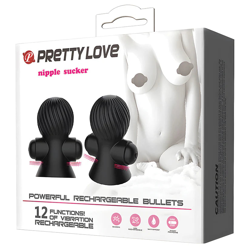 Rechargeable Nipple Suckers-Black
