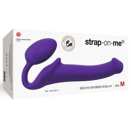 Strap On Me Silicone Bendable Strapless Strap On Medium - Purple