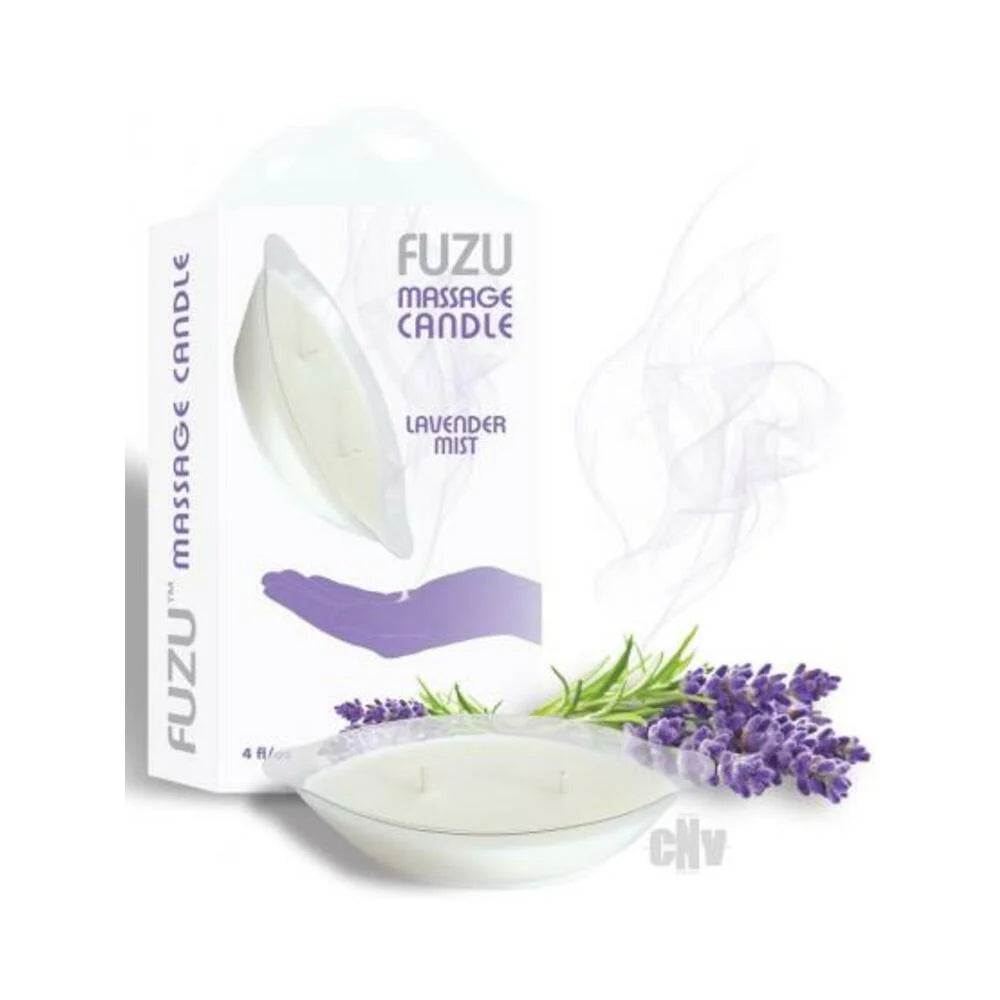 Fuzu Massage Candle Lavender Mist White 4 Oz.
