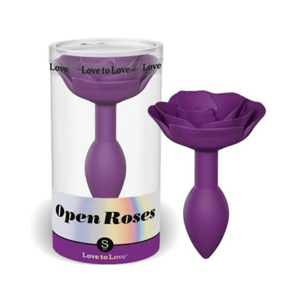 Love To Love Open Roses Anal Plug Small Purple Rain