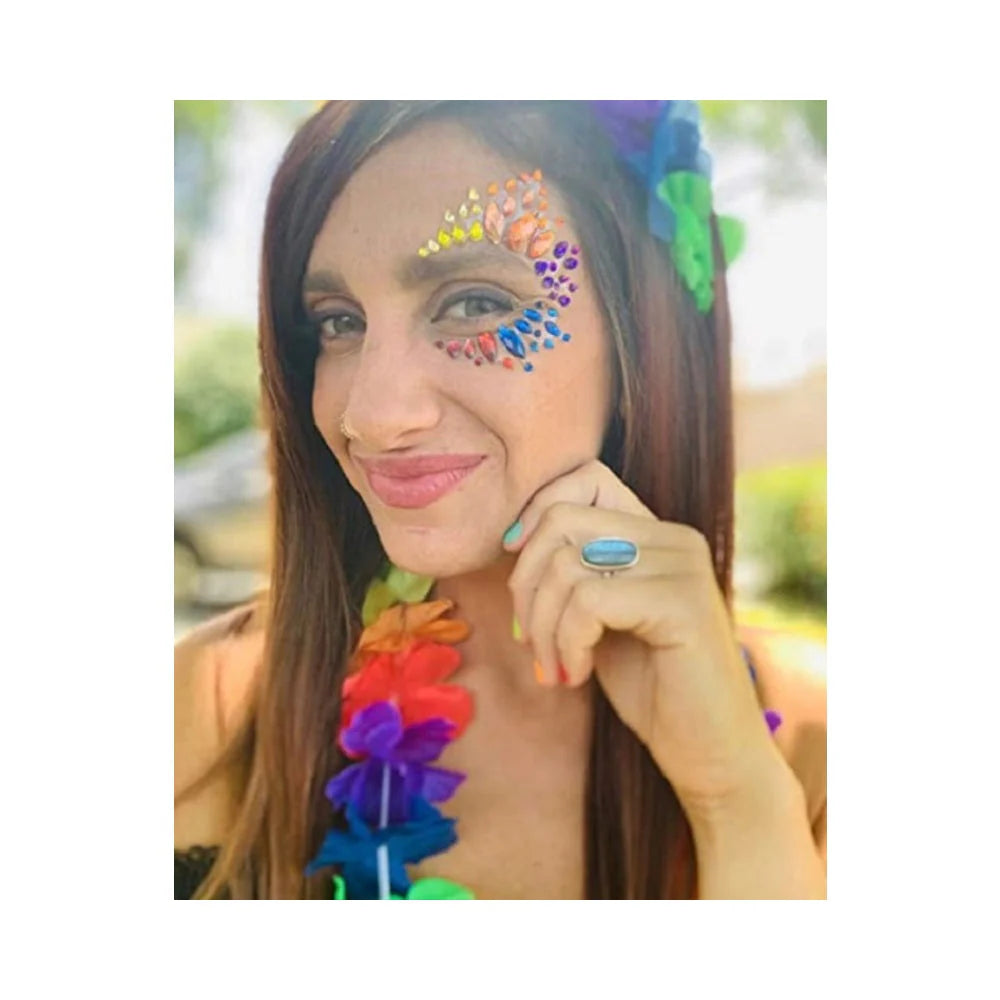 Neva Nude Crystal Pasty Pride Tribe Face