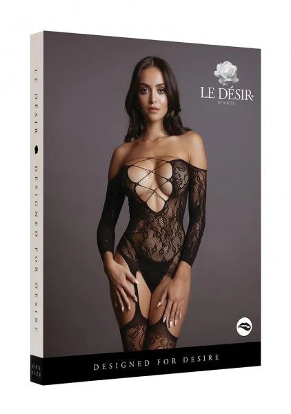 Criss Cross Neck Bodystocking