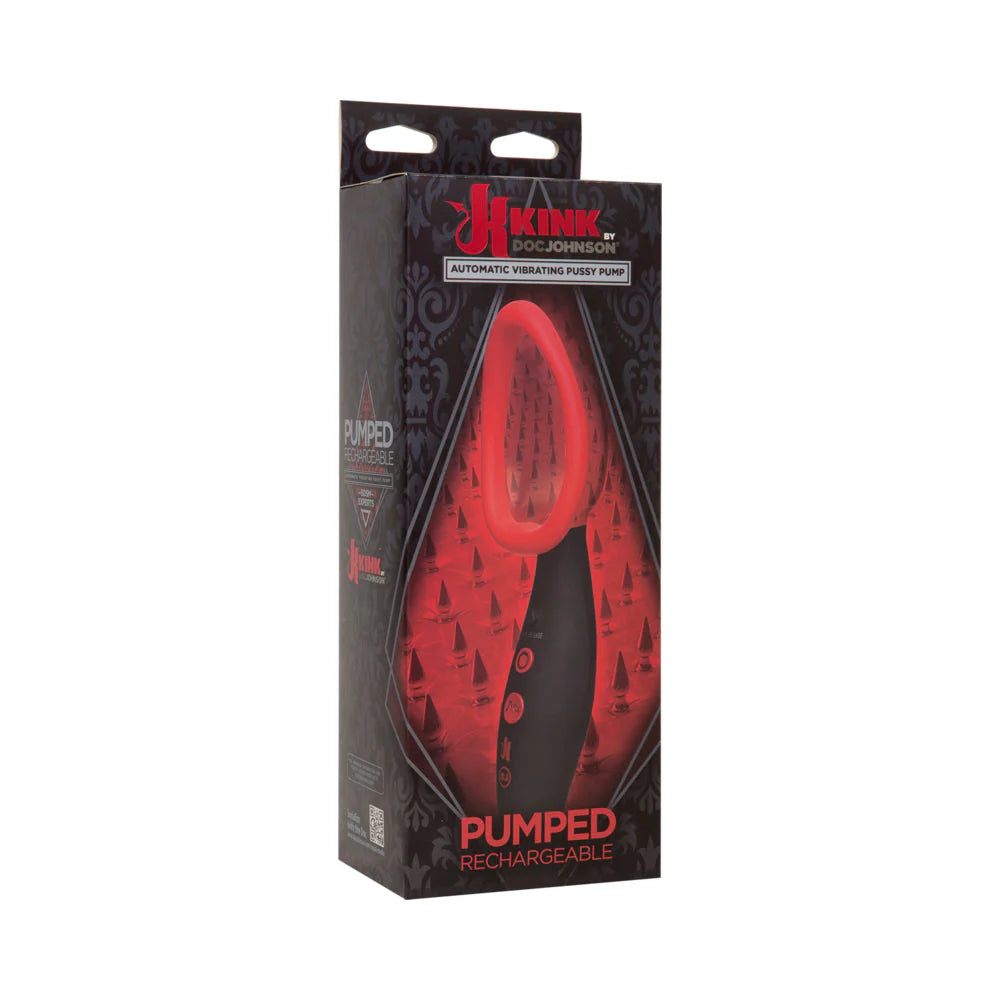 Kink Pumped Vibrating Vagina Pump Black