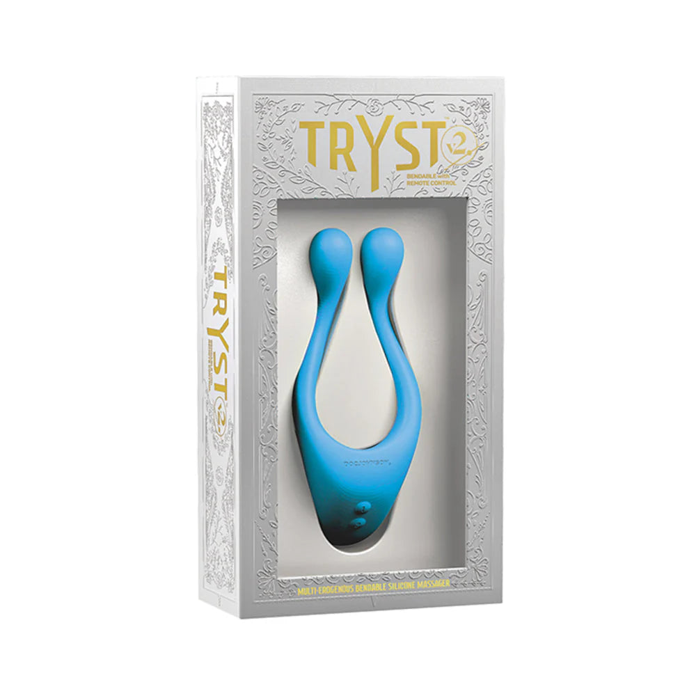 Tryst V2 Bendable Multi Erogenous Zone Massager Remote Teal