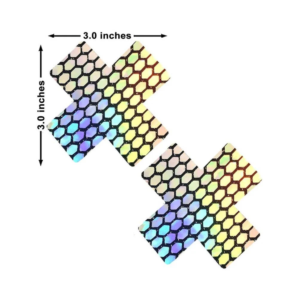 Neva Nude Pasty X Factor Mirrored Holographic