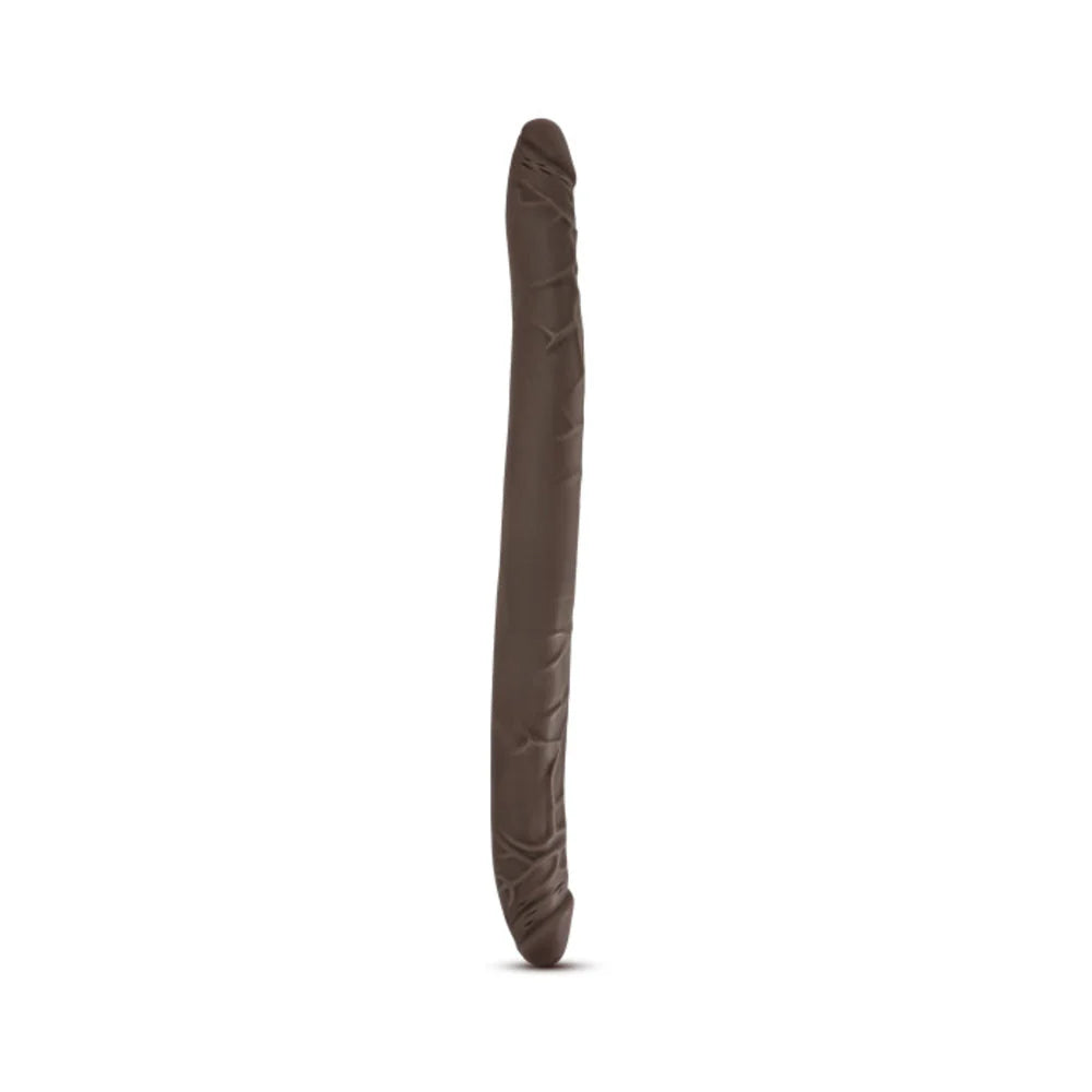Dr Skin 16 inches Double Dildo Chocolate Brown