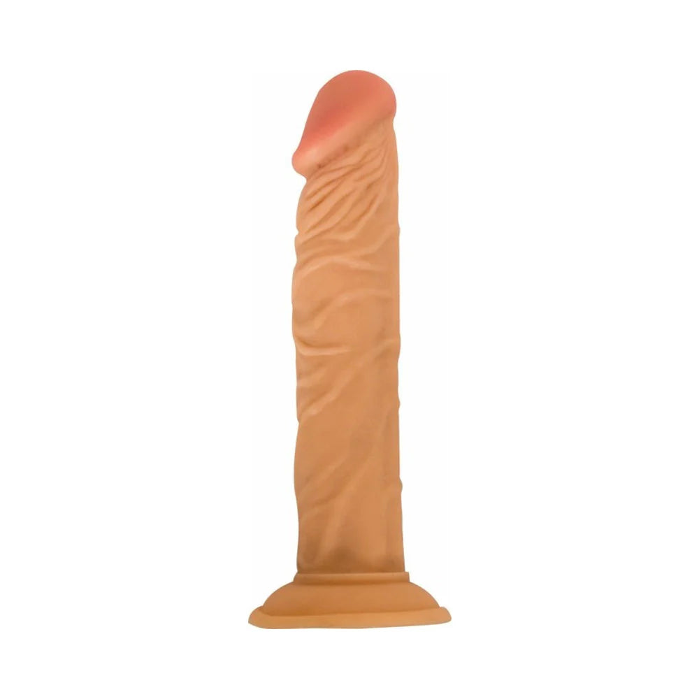 All American Whopper 7 inches Vibrating Dong Beige