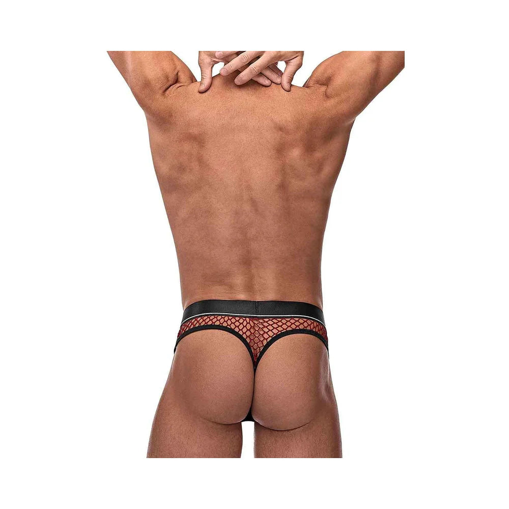 MP Cock Pit Net Cock Ring Thong Bur LX