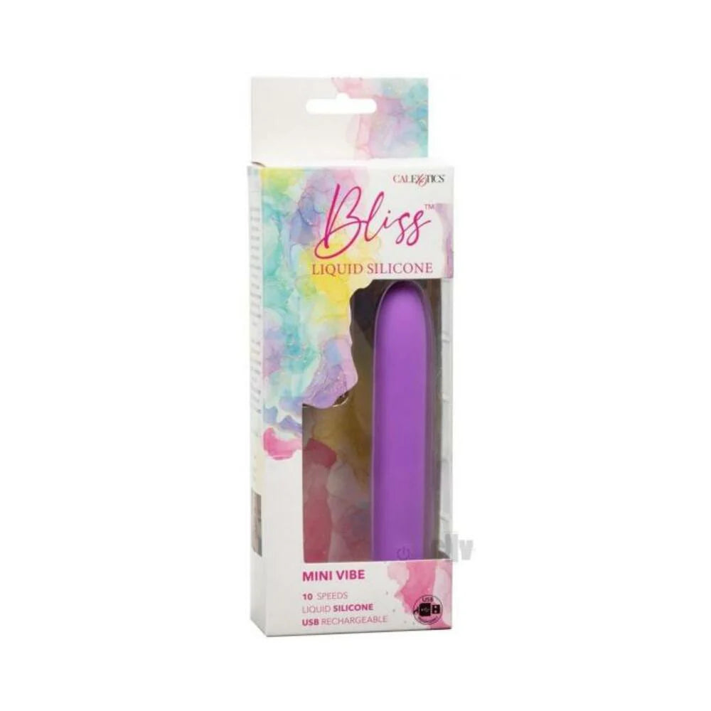 Bliss Liquid Silicone Mini Vibe Purple