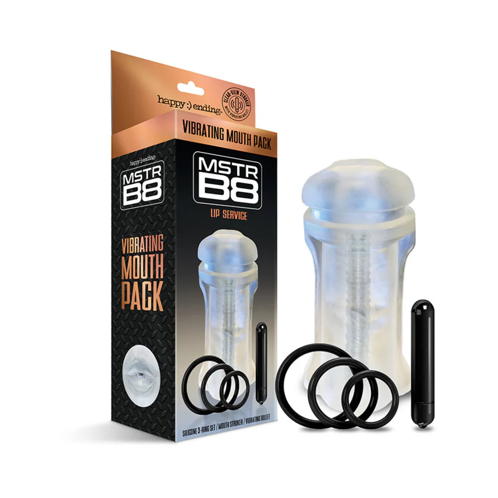 Happy Ending Mstr B8 Vibrating Oral Pack - Lip Service