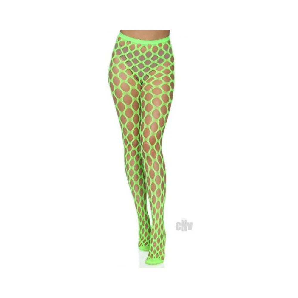 Jumbo Pothole Net Tights Os Neon Green