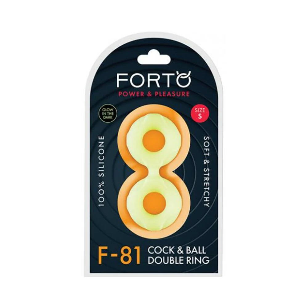 Forto F-81: Double Ring Liquid Silicone 44 Mm Glow-in-the-dark
