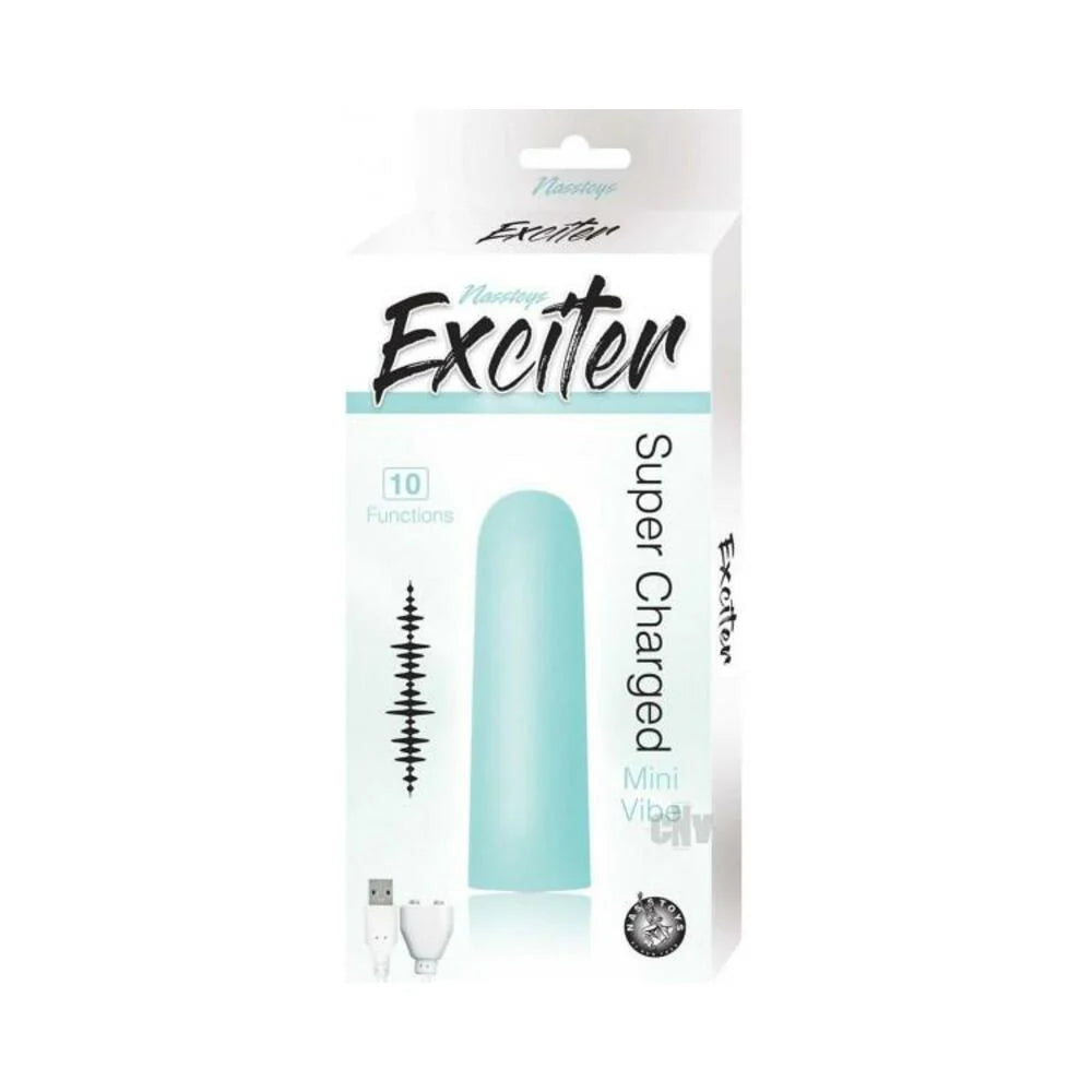 Exciter Mini Vibe Rechargeable Silicone Aqua